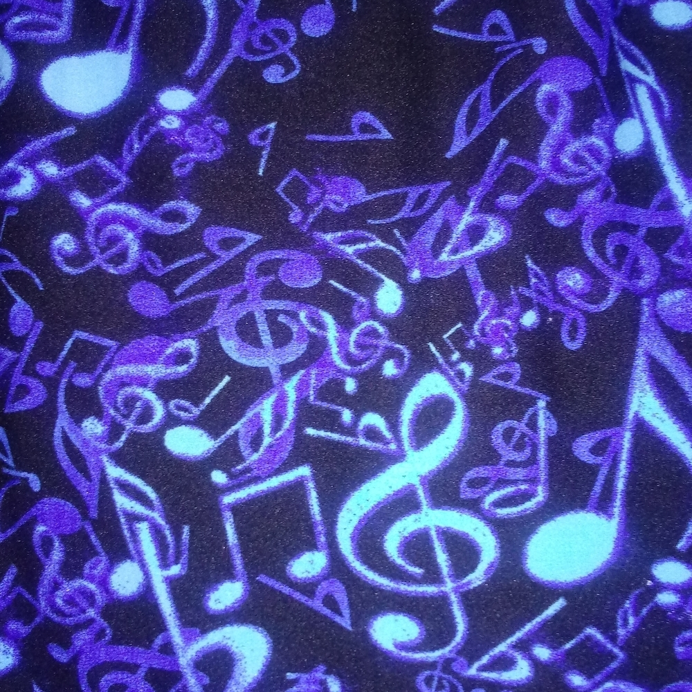 "Blue musical notes" Leggings
